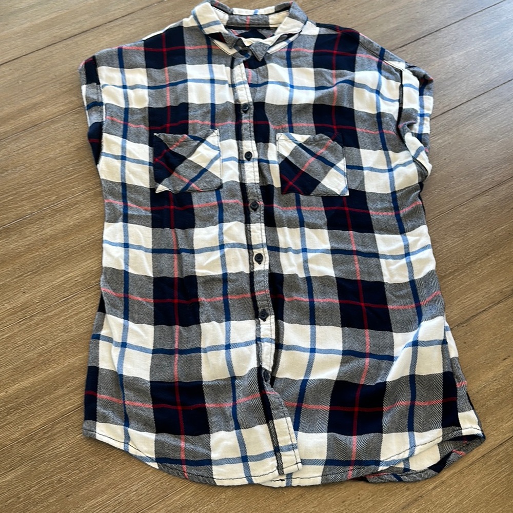 Sleeveless Plaid Flannel, Super acute, Nordstrom Rack, Small